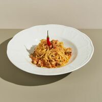 Алио Олио с креветками в Italy