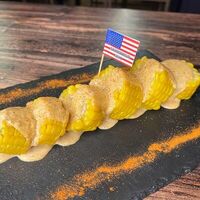 Кукуруза BBQ под сырным соусом в American BBQ
