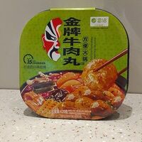 Саморазогревающаяся лапша Lei qia с фрикадельками из говядины острая в Kongfu