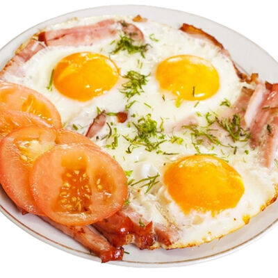 Яичница с помидорами в Узбекская кухня по цене 260 ₽