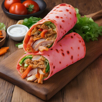 Шаурма в томатном лаваше в Шаурмастер по цене 380 ₽