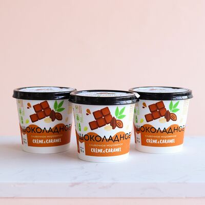 Мороженое Шоколадное с фисташками в Натуральное мороженое Creme & Caramel по цене 187 ₽