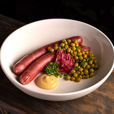Венские сосиски с зеленым горошком в Горыныч по цене 690 ₽