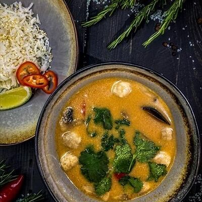 Азиатский суп с морепродуктами в Малевичи по цене 890 ₽