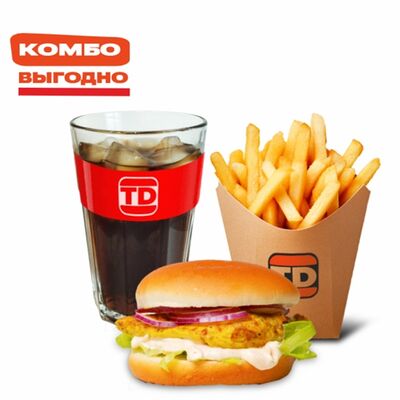 Чикен-комбо с Чикенбургером L в Бургерная по цене 379 ₽