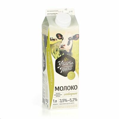 Молоко органическое пастеризованное отборное 3,5-5,2%, Углече Поле Ярославская область, Бзмж в Азбука Вкуса Экспресс Меню по цене 158 ₽