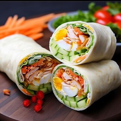 Фреш-ролл Цезарь с курицейв Дом Салат&Поке по цене 440 ₽