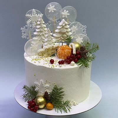 Торт на Новый год №3 в Шашлык & Пицца по цене 3300