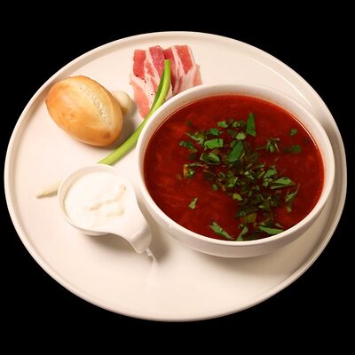 Борщ в Beer & Fire Grill по цене 497 ₽