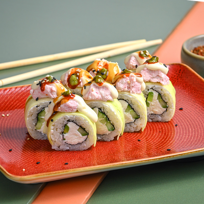 Ролл Краб-маракуйя в Зебры по цене 580 ₽