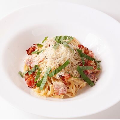 Спагетти Карбонара в Сыто Пьяно по цене 495 ₽