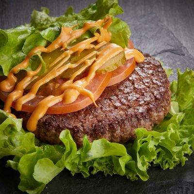 Гамбургер #farш в листьях в #FARШ по цене 320