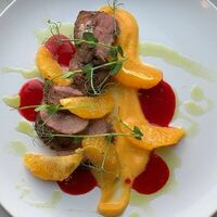 Утиная грудка с тыквенным пюре в La Costa