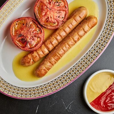 Сосиски из индейки с запеченным томатом в Цыпочка по цене 850 ₽