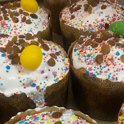 Кулич с изюмом в Хлебное место по цене 500 ₽