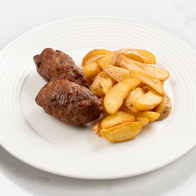 Мясные котлеты с картофелем по-деревенски в Империя пиццы по цене 410 ₽