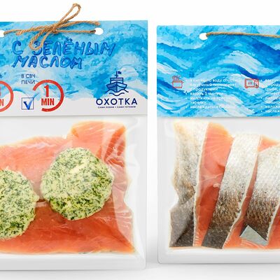 Кета в зеленом масле (приготовь сам) в Охотка по цене 450 ₽