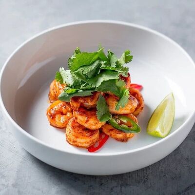 Жареные острые креветки в Раковая на Усачева по цене 1380 ₽