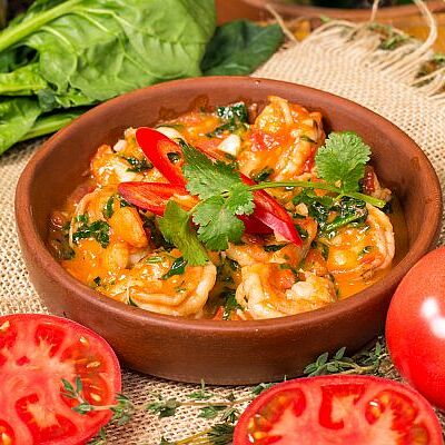 Креветки в чесночном соусе в Мушмула по цене 559