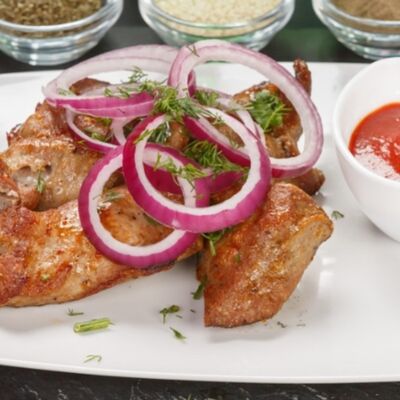 Шашлык из свинины Окорок в Alice по цене 850 ₽