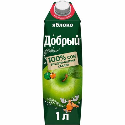 Сок Добрый 1 л яблоко в Велопицца по цене 259 ₽