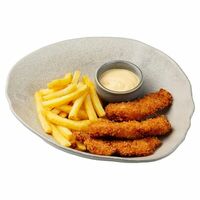 Стрипсы куриные с фри в ИТЛЕ Стейк-кафе Halal