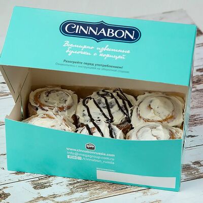 Синнапак 6 булочек ассорти в Cinnabon по цене 1945 ₽