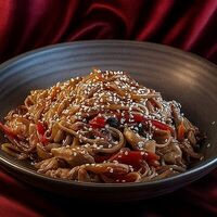 Соба с курицей в Mokka Lounge