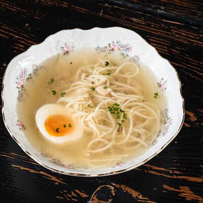 Куриный суп с лапшой в Just Bar & Kitchen по цене 350 ₽