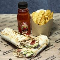 Комбо Шаверма в лаваше + картошка + морс большой в Кебаб