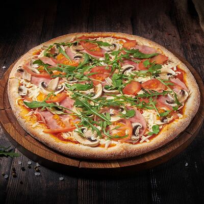 Европа D23 Пицца на тонком тесте в Пицца Хаб по цене 594 ₽