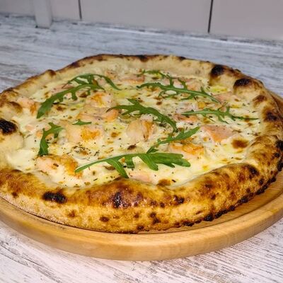 Del Mar Blanco, пицца с морепродуктами в ПиццаВафли по цене 1700 ₽