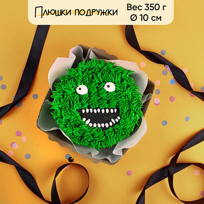 Бенто-торт Волосатик зеленый 350 г в Плюшки подружки по цене 1500 ₽