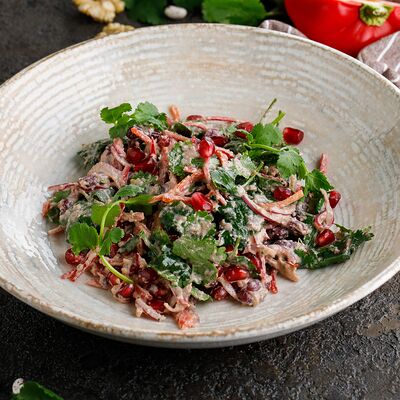 Салат с фасолью в Баклажан в ТЦ 