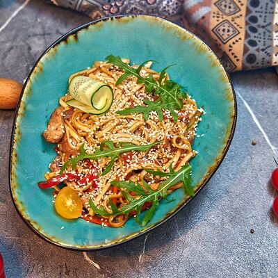 Удон с морепродуктами в IKRA по цене 455 ₽