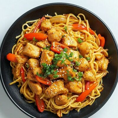 Wok лапша с курицей в Да! Роллы по цене 505 ₽