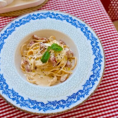 Паста Карбонара в La casa della pasta по цене 610 ₽