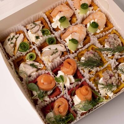 Сет Ассорти из 4-х вкусов: курица-креветки-рыба-грузди в ОГОРОДБАР по цене 2285 ₽