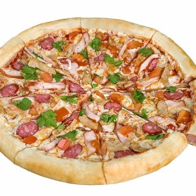 Пицца Пикабу с колбасным бортиком в Manhattan-pizza по цене 669 ₽