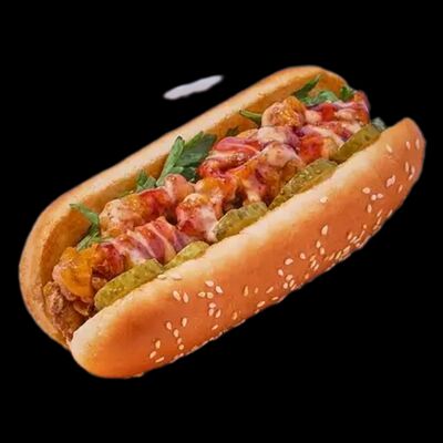  Хот-дог с курицейв Вкусная шаурмаХАЛЯЛЬ по цене 330 ₽