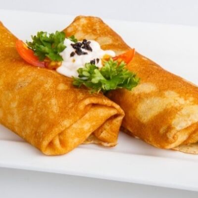 Блинчики фаршированные с мясным фаршем в Максимилианс по цене 360 ₽