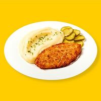 Котлета с картофельным пюрев МАМА ДОМА