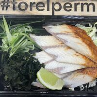 Сашими из угря в Forelperm кухня