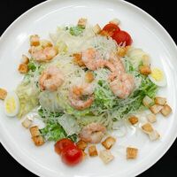 Цезарь с креветкой в Пицца тот