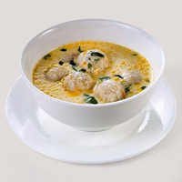 Суп сливочно-сырный с фрикадельками в Basilic -Территория Вкусной Еды