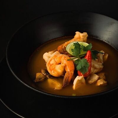 Суп Том ям с морепродуктами в Вилки-Палки по цене 479 ₽