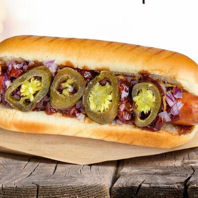 Хот-дог Чикаго с перцем в Papa Grill по цене 369 ₽