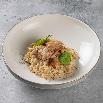Ризотто с индейкой и белыми грибами в Ресторанчик по цене 820 ₽