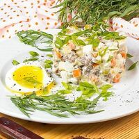 Салат Оливьедзе в Мушмула