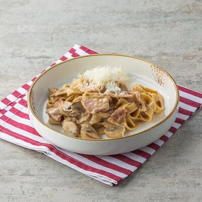 Тальятелле с грибами и беконом в Или по цене 290 ₽